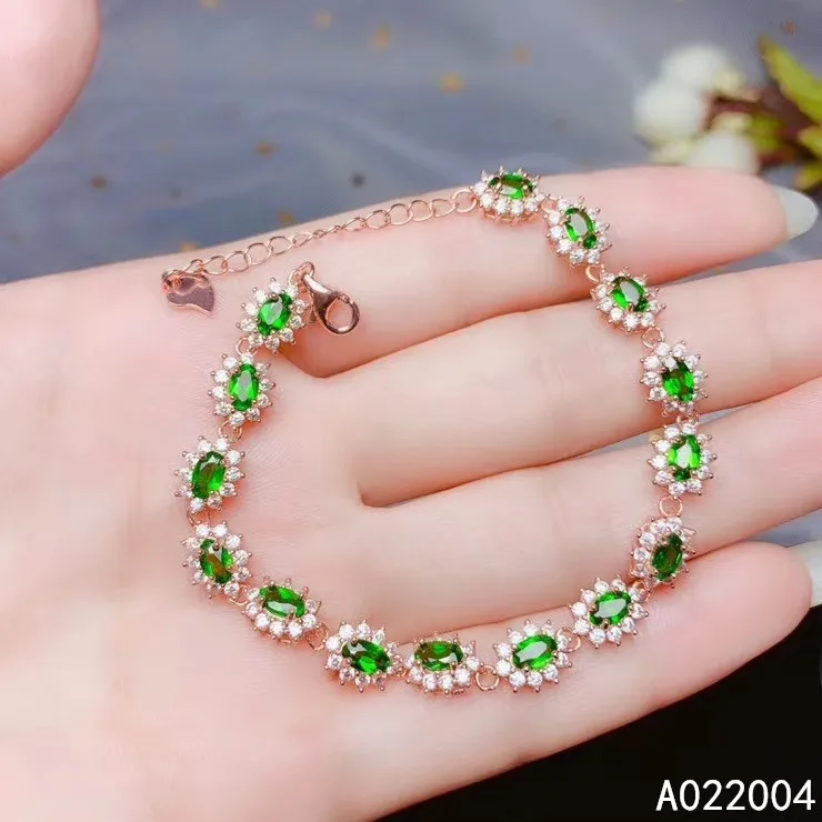 KJJEAXCMY Fine Jewelry 925 Sterling Silver inlaid diopside women hand bracelet beautiful support detection
KJJEAXCMY Fine Jewelry 925 Sterling Silver inlaid diopside women hand bracelet beautiful support detection