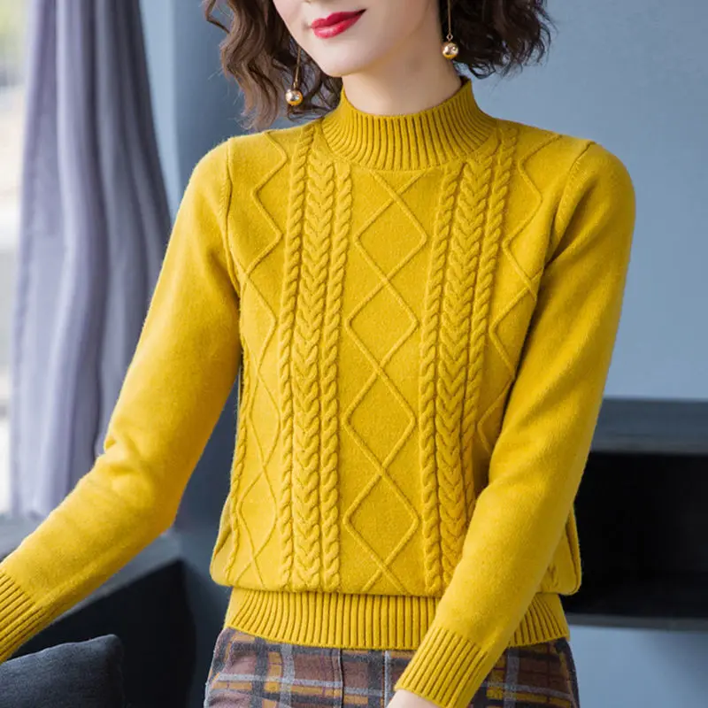 Autumn winter warm women pullover sweater 2022 new fashion half turtleneck short bottoming knitwear female all-match tops
Autumn winter warm women pullover sweater 2022 new fashion half turtleneck short bottoming knitwear female all-match tops