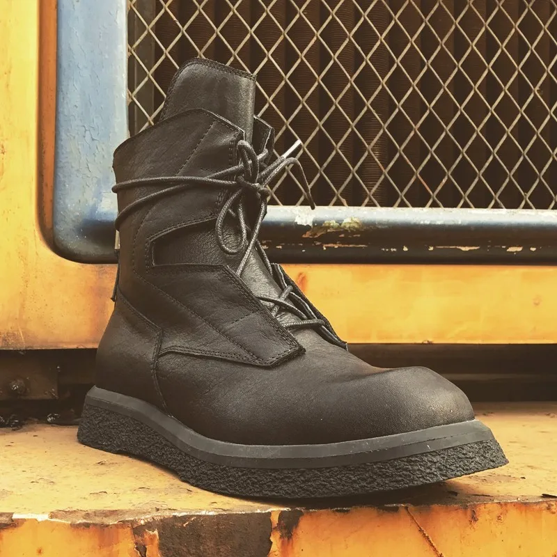 New Winter Vintage Autumn Warm Thick Bottom Mid Calf Boots Fashion Lace Round Toe Male Casual Cowhide High Top Platform Boots
New Winter Vintage Autumn Warm Thick Bottom Mid Calf Boots Fashion Lace Round Toe Male Casual Cowhide High Top Platform Boots