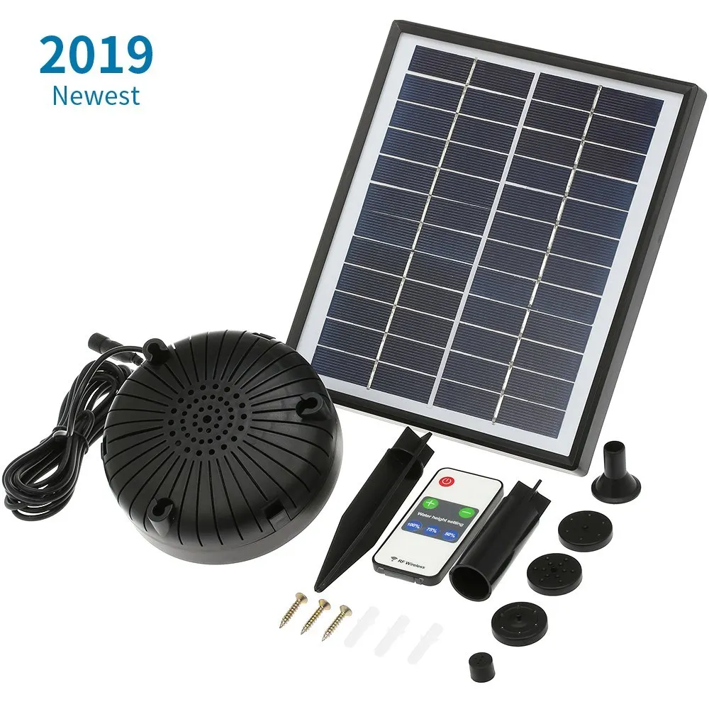 Solar Floating Fountain Pump for Birdbath 12V 5W Solar Powered Brushless Submersible Water Pump Built-in Battery Remote Control
Solar Floating Fountain Pump for Birdbath 12V 5W Solar Powered Brushless Submersible Water Pump Built-in Battery Remote Control