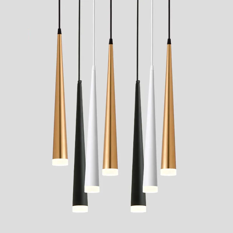 Dimmable Pendant Lights Cone Long Tube Led Hanging Lamp Kitchen Lighting Fixtures 7W 12W Ceiling Spot Lighting
Dimmable Pendant Lights Cone Long Tube Led Hanging Lamp Kitchen Lighting Fixtures 7W 12W Ceiling Spot Lighting