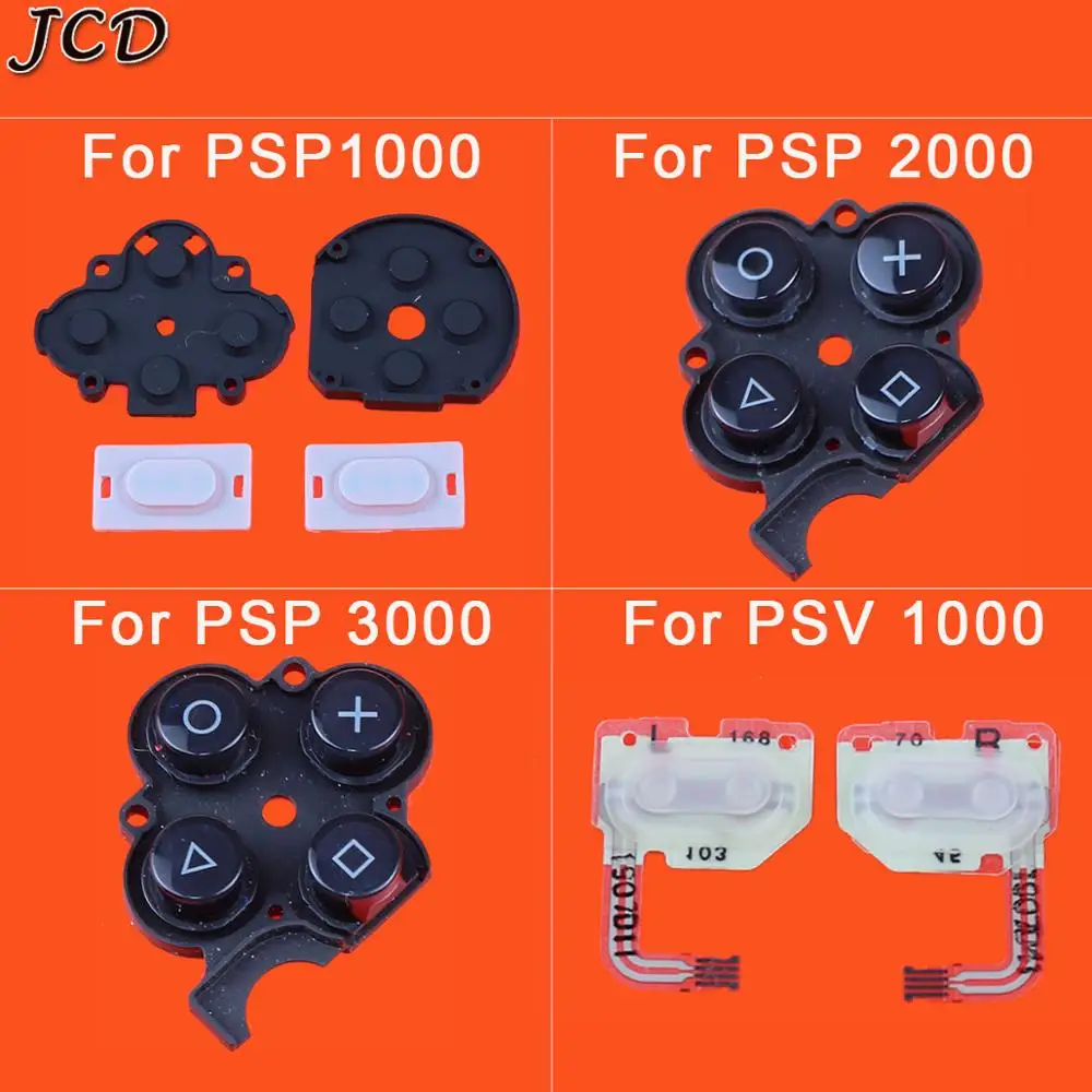 JCD Conductive Rubber Button Switch /L R Trigger Button Conductive Cable/Right Button Plastic Pad for psp 1000 2000 3000 psv1000
JCD Conductive Rubber Button Switch /L R Trigger Button Conductive Cable/Right Button Plastic Pad for psp 1000 2000 3000 psv1000