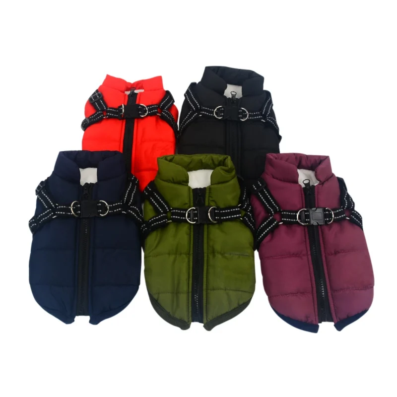 S-4XL Winter Dog Coat Warm Puppy Clothes Harness Pet Vest Jacket Waterproof For Small Medium Large Dogs Doggie Cat Outfit
S-4XL Winter Dog Coat Warm Puppy Clothes Harness Pet Vest Jacket Waterproof For Small Medium Large Dogs Doggie Cat Outfit
