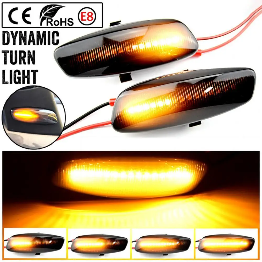 2Pcs Blinker Light Easy Installation High Brightness ABS Dynamic LED Side Marker Light for 207/308
2Pcs Blinker Light Easy Installation High Brightness ABS Dynamic LED Side Marker Light for 207/308