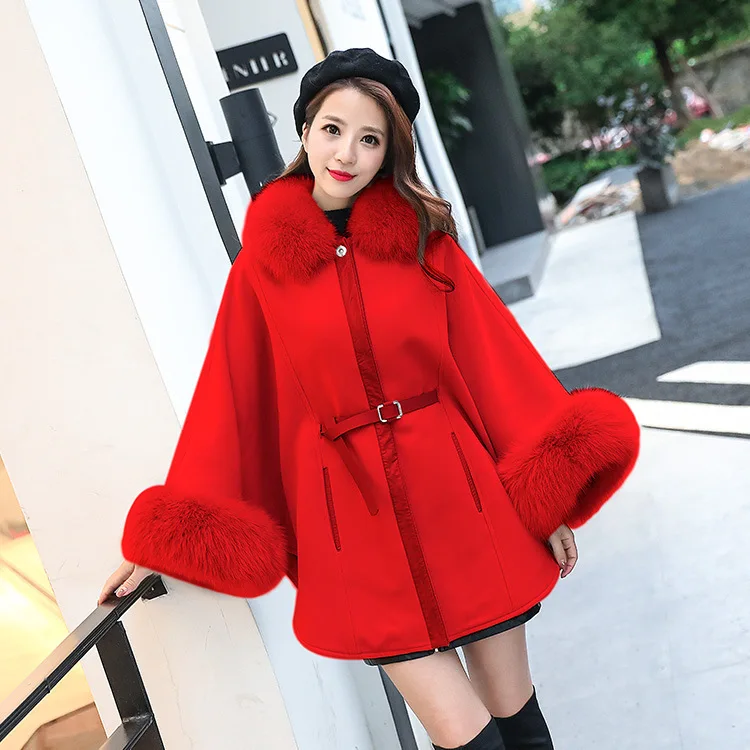 Autumn WInter Warm Cloak Coat Women Elegant Long Sleeve Woolen Coat With Belt Faux Collar Jackets chaquetas invierno mujer L1910
Autumn WInter Warm Cloak Coat Women Elegant Long Sleeve Woolen Coat With Belt Faux Collar Jackets chaquetas invierno mujer L1910