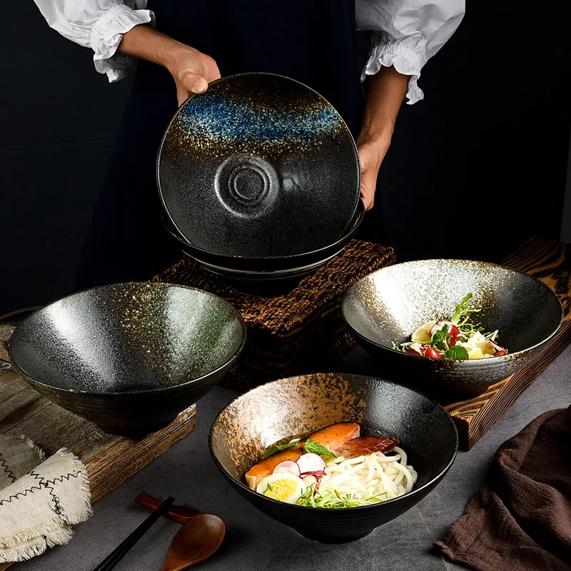 Japanese Style Ramen Rice Noodles Soup Bowl Ceramic Bamboo Hat Bowl 7/8/9 Inch Household Tableware Color Glaze Art Bowl ZH611
Japanese Style Ramen Rice Noodles Soup Bowl Ceramic Bamboo Hat Bowl 7/8/9 Inch Household Tableware Color Glaze Art Bowl ZH611