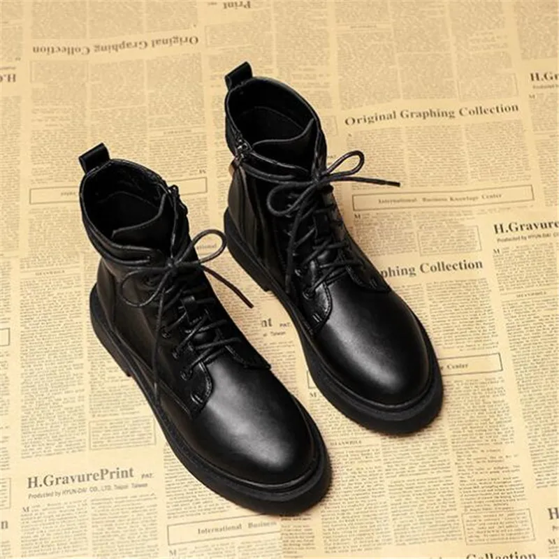 Women Boots Ankle Shoes Autumn Winter PU Leather Plush Warm Lace Up Low Heels Woman Fashion Sewing Pumps Ladies 2023 Female
Women Boots Ankle Shoes Autumn Winter PU Leather Plush Warm Lace Up Low Heels Woman Fashion Sewing Pumps Ladies 2023 Female