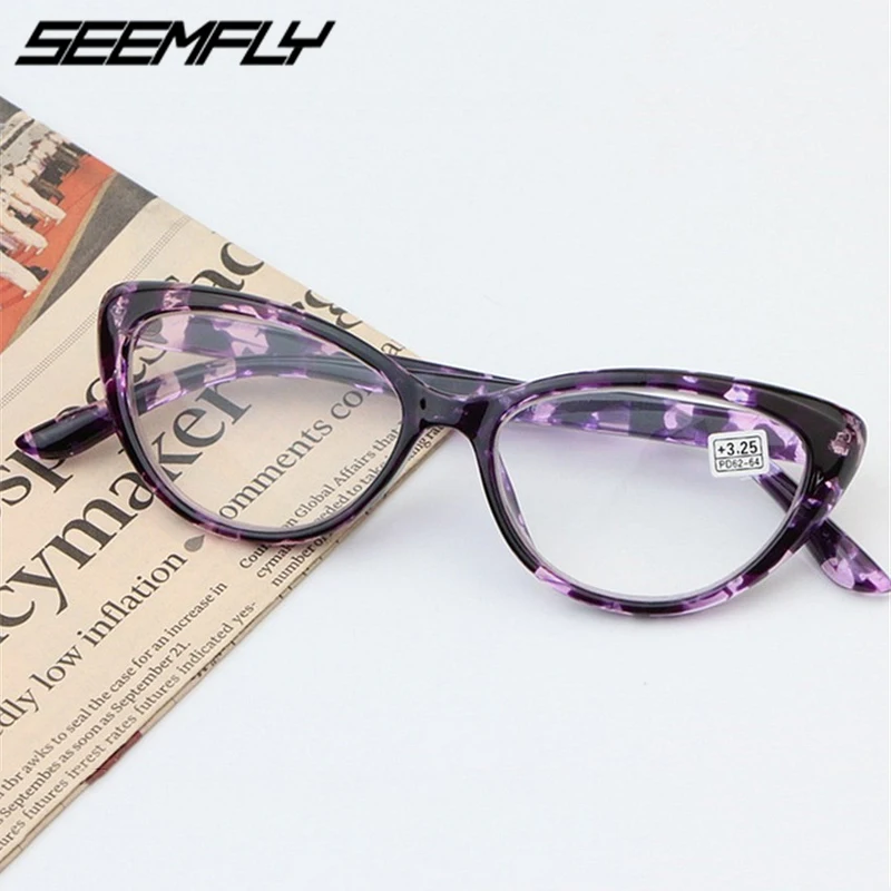Seemfly Cat Eye Reading Glasses Women Eyeglasses Presbyopic 1.0 1.25 1.5 1.75 2.0 2.25 2.5 2.75 3.0 3.25 3.5 3.75 Men Eyewear
Seemfly Cat Eye Reading Glasses Women Eyeglasses Presbyopic 1.0 1.25 1.5 1.75 2.0 2.25 2.5 2.75 3.0 3.25 3.5 3.75 Men Eyewear