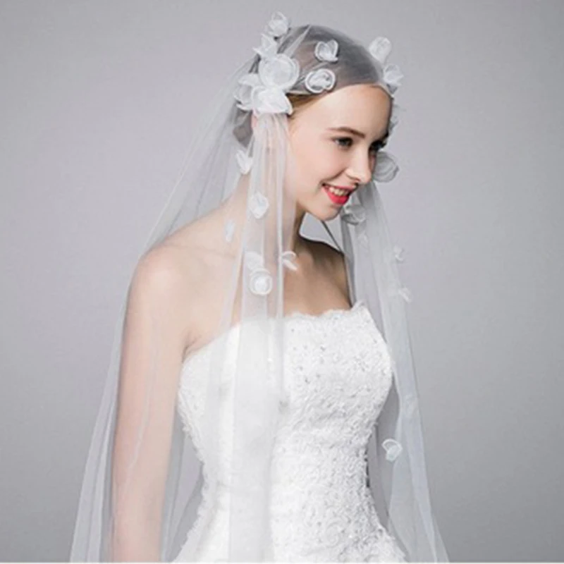 Wedding Veil White Floor Length White Petals Mesh Fishnet Veil Long Tailing for woman Elegant Wedding Accessories 2021
Wedding Veil White Floor Length White Petals Mesh Fishnet Veil Long Tailing for woman Elegant Wedding Accessories 2021