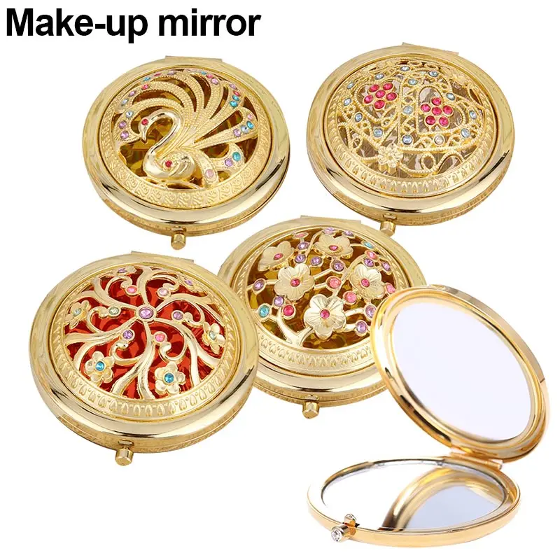 High Quality Fashion Folding Pocket Mirror Round Compact Double-sided Crystal Hollow Makeup Mirrors Beauty Tools Pattern Woman
High Quality Fashion Folding Pocket Mirror Round Compact Double-sided Crystal Hollow Makeup Mirrors Beauty Tools Pattern Woman