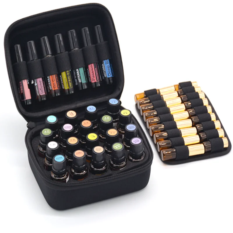 Custom 19 Vials 10ml 15ml Small Hard EVA Travel Essential Oil Bottles Organizer Storage Box Case Carry Purse Bag Accessries Set
Custom 19 Vials 10ml 15ml Small Hard EVA Travel Essential Oil Bottles Organizer Storage Box Case Carry Purse Bag Accessries Set