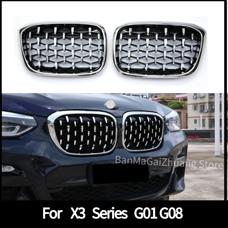 Front grill for Bmw X3 Series G01 G08 2018-2019 ABS Diamond Grille front bumper Starry grille 1 pair car styling
Front grill for Bmw X3 Series G01 G08 2018-2019 ABS Diamond Grille front bumper Starry grille 1 pair car styling