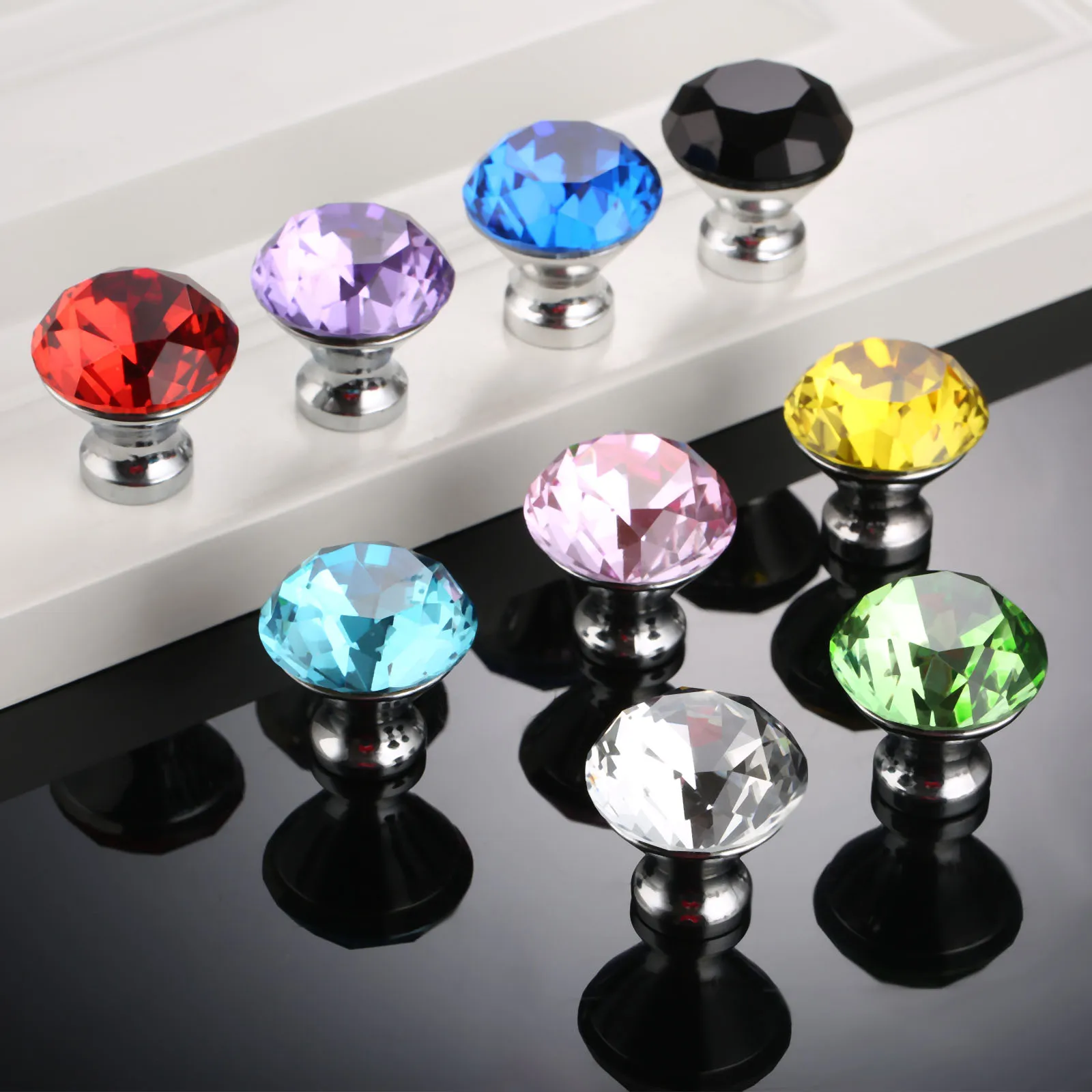 1Pc 30mm Crystal Knob Furniture Kitchen Drawer Cabinets Handles Dresser Closet Pulls Handle Furniture Hardware Colorful
1Pc 30mm Crystal Knob Furniture Kitchen Drawer Cabinets Handles Dresser Closet Pulls Handle Furniture Hardware Colorful