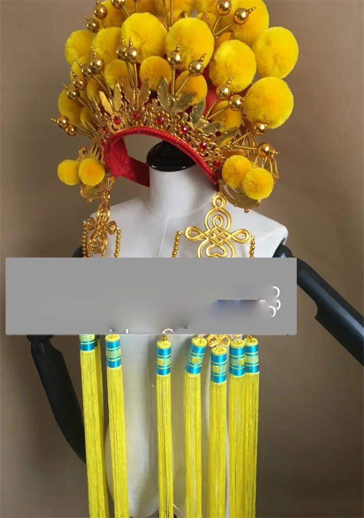 Adults Drama Beijing opera hat helmet bride headdress china opera cosplay headwear
Adults Drama Beijing opera hat helmet bride headdress china opera cosplay headwear