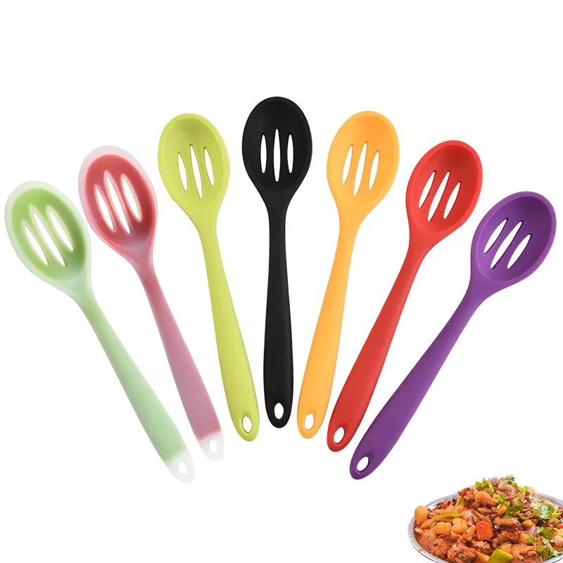 Colorful Cooking Long-handled Silicone Serving Spoon Slotted Skimmer Scoop Drainer Spoons Non-stick Kitchen Gadgets Accessories
Colorful Cooking Long-handled Silicone Serving Spoon Slotted Skimmer Scoop Drainer Spoons Non-stick Kitchen Gadgets Accessories