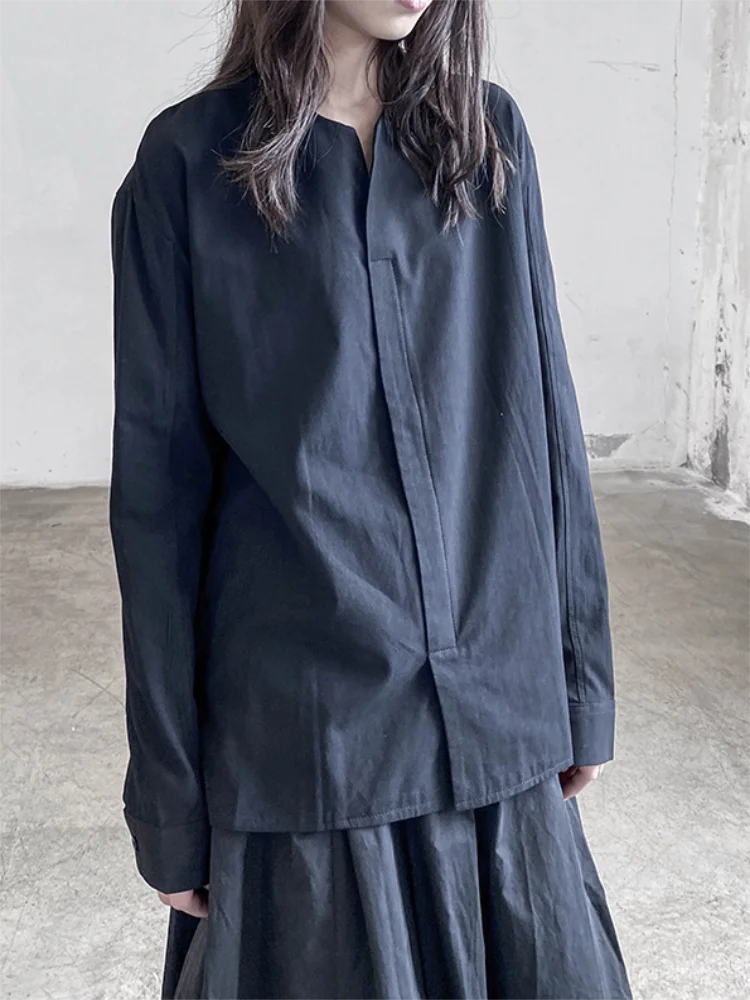 Ladies Long Sleeve Shirt Spring And Autumn New Classic Dark Yamamoto Style Fashion Trend Pure Color Casual Large Shirt
Ladies Long Sleeve Shirt Spring And Autumn New Classic Dark Yamamoto Style Fashion Trend Pure Color Casual Large Shirt