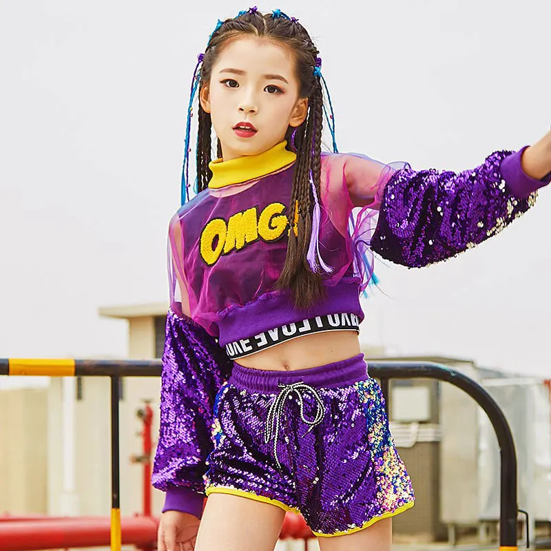 Purpl Silver Sequin Stage Outfit Jacket Tank Top Shorts Children Girls Hiphop Clothes Boy Jazz Street Hip Hop Dance Costume Kids
Purpl Silver Sequin Stage Outfit Jacket Tank Top Shorts Children Girls Hiphop Clothes Boy Jazz Street Hip Hop Dance Costume Kids