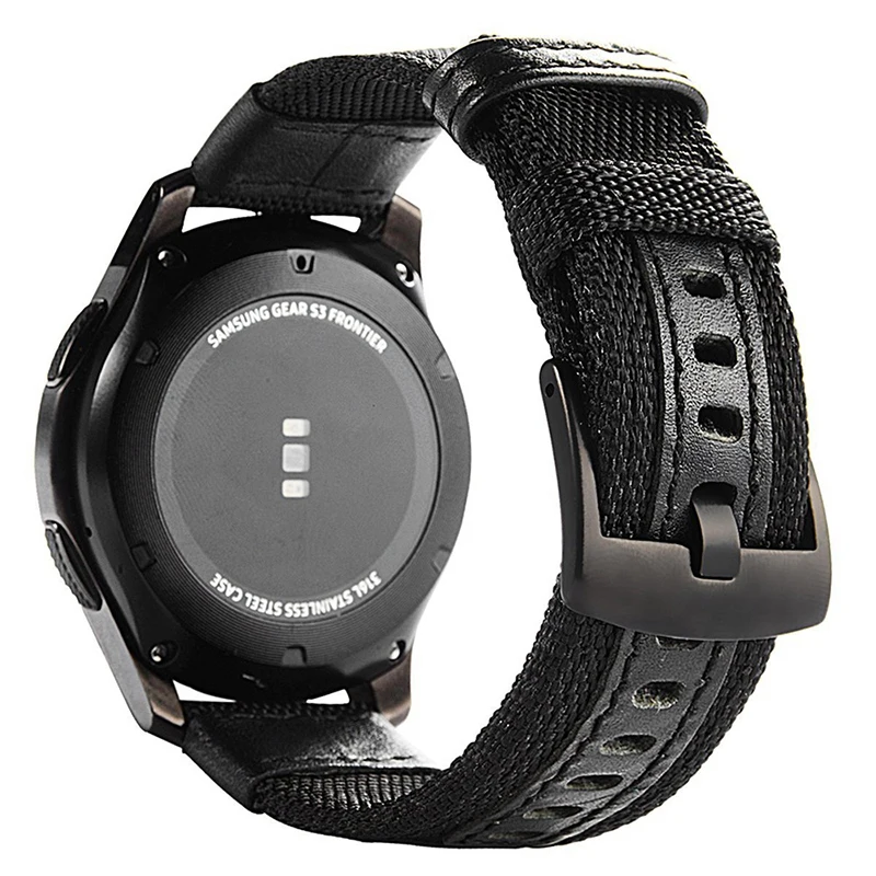 Gear S3 Bands Nylon, Maxjoy S3 Frontier Classic Band 22 mm Nylon Replacement Strap Galaxy Watch 46mm Bands Large Sport Wristband
Gear S3 Bands Nylon, Maxjoy S3 Frontier Classic Band 22 mm Nylon Replacement Strap Galaxy Watch 46mm Bands Large Sport Wristband