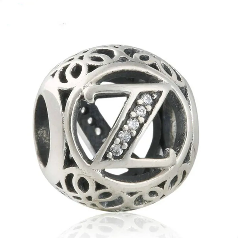 Summer 925-Sterling-Silver Vintage Alphabet Cubic Zirconia Letter Z Openwork Charms Beads Fits Pandora bracelets LE16Z
Summer 925-Sterling-Silver Vintage Alphabet Cubic Zirconia Letter Z Openwork Charms Beads Fits Pandora bracelets LE16Z