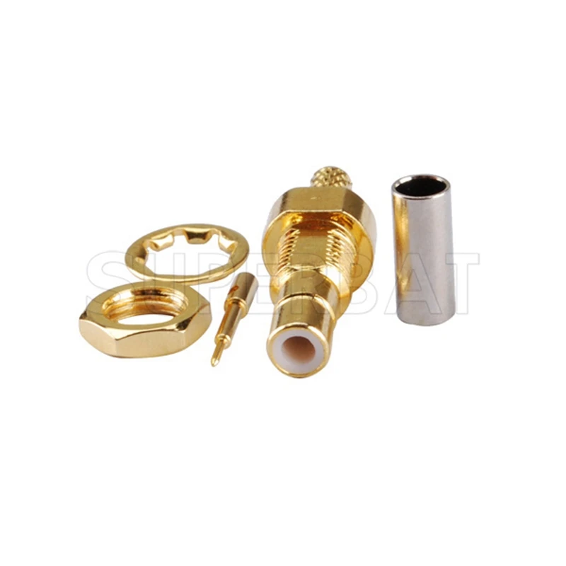 Superbat SMB обжимной гнездовой коаксиальный разъем RF для коаксиальных кабелей RG174 RG188A RG316 LMR100 — прочная электронная часть
Superbat SMB обжимной гнездовой коаксиальный разъем RF для коаксиальных кабелей RG174 RG188A RG316 LMR100 — прочная электронная часть