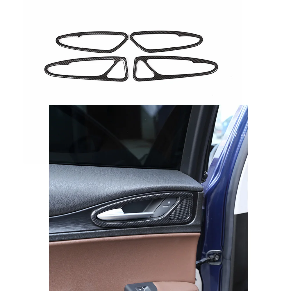 Carbon Fiber Printed Black Door Interior Door Handle Dover Trim for Alfa Romeo Stelvio 2017-2020
Carbon Fiber Printed Black Door Interior Door Handle Dover Trim for Alfa Romeo Stelvio 2017-2020