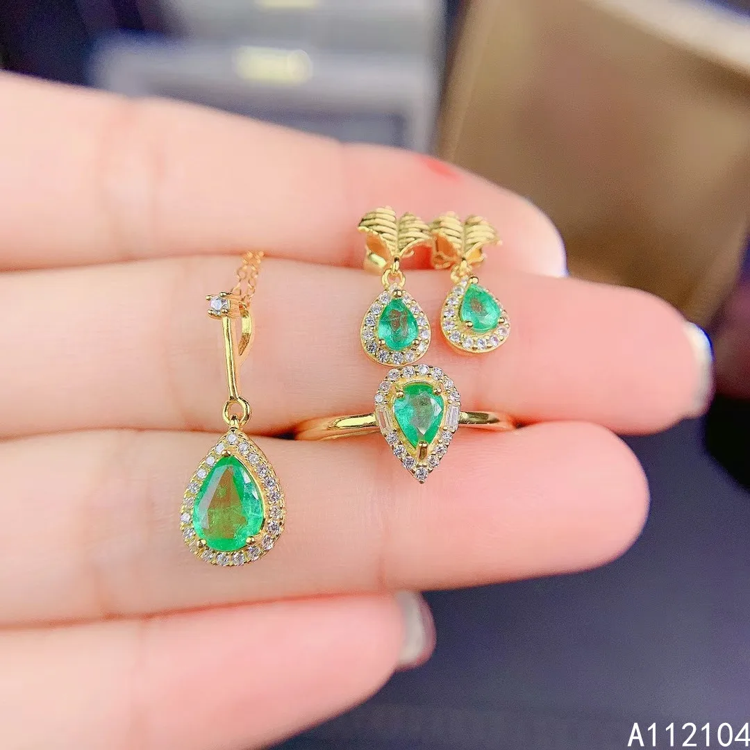 KJJEAXCMY fine jewelry 925 sterling silver natural emerald women luxury elegant water drop earrings ring pendant suit support de
KJJEAXCMY fine jewelry 925 sterling silver natural emerald women luxury elegant water drop earrings ring pendant suit support de