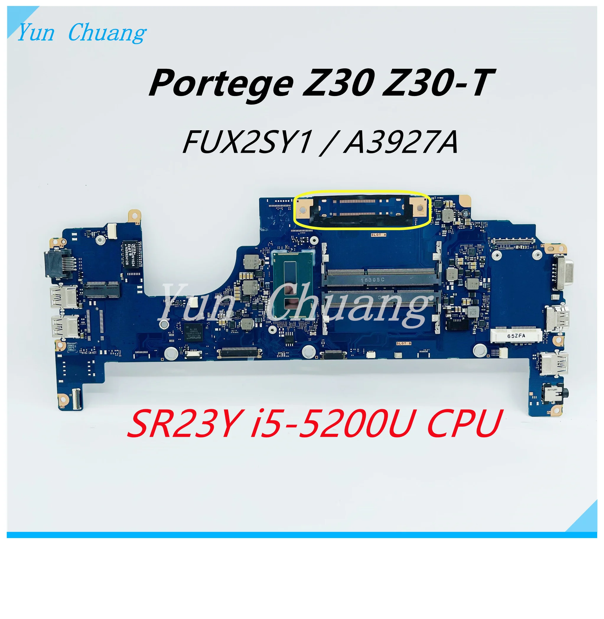FUX2SY1 A3927A для toshiba Portege Z30 Z30-T материнская плата для ноутбука SR23Y i5-5200U встроенный процессор
FUX2SY1 A3927A для toshiba Portege Z30 Z30-T материнская плата для ноутбука SR23Y i5-5200U встроенный процессор