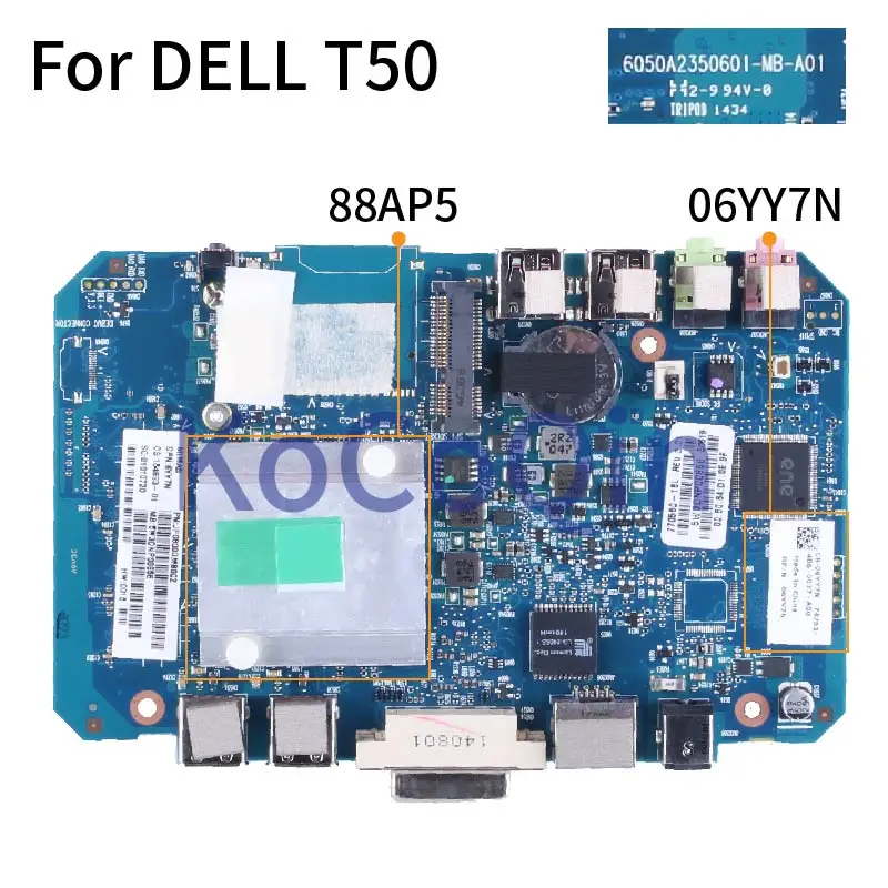 For DELL T50 88AP5 Notebook Mainboard 06YY7N 6050A2350601 1G DDR3 Laptop Motherboard
For DELL T50 88AP5 Notebook Mainboard 06YY7N 6050A2350601 1G DDR3 Laptop Motherboard