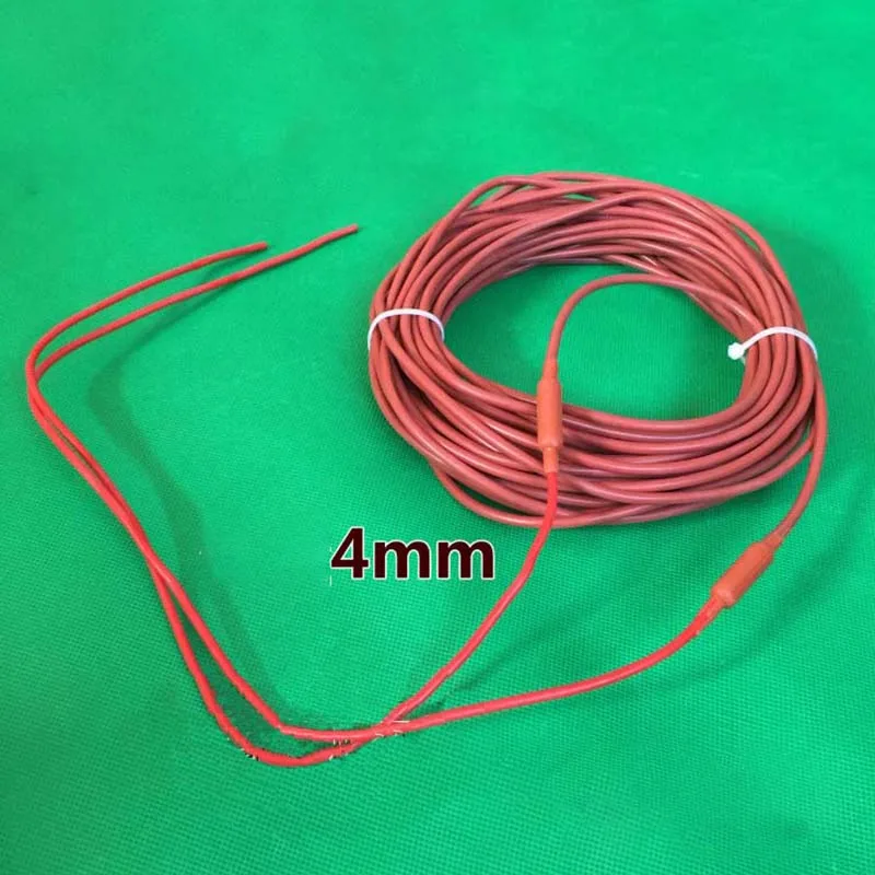 Free shipping 15M waterproof 36k heating cable Underfloor Silicone rubber carbon heating cable electric Red blanket heating wire
Free shipping 15M waterproof 36k heating cable Underfloor Silicone rubber carbon heating cable electric Red blanket heating wire