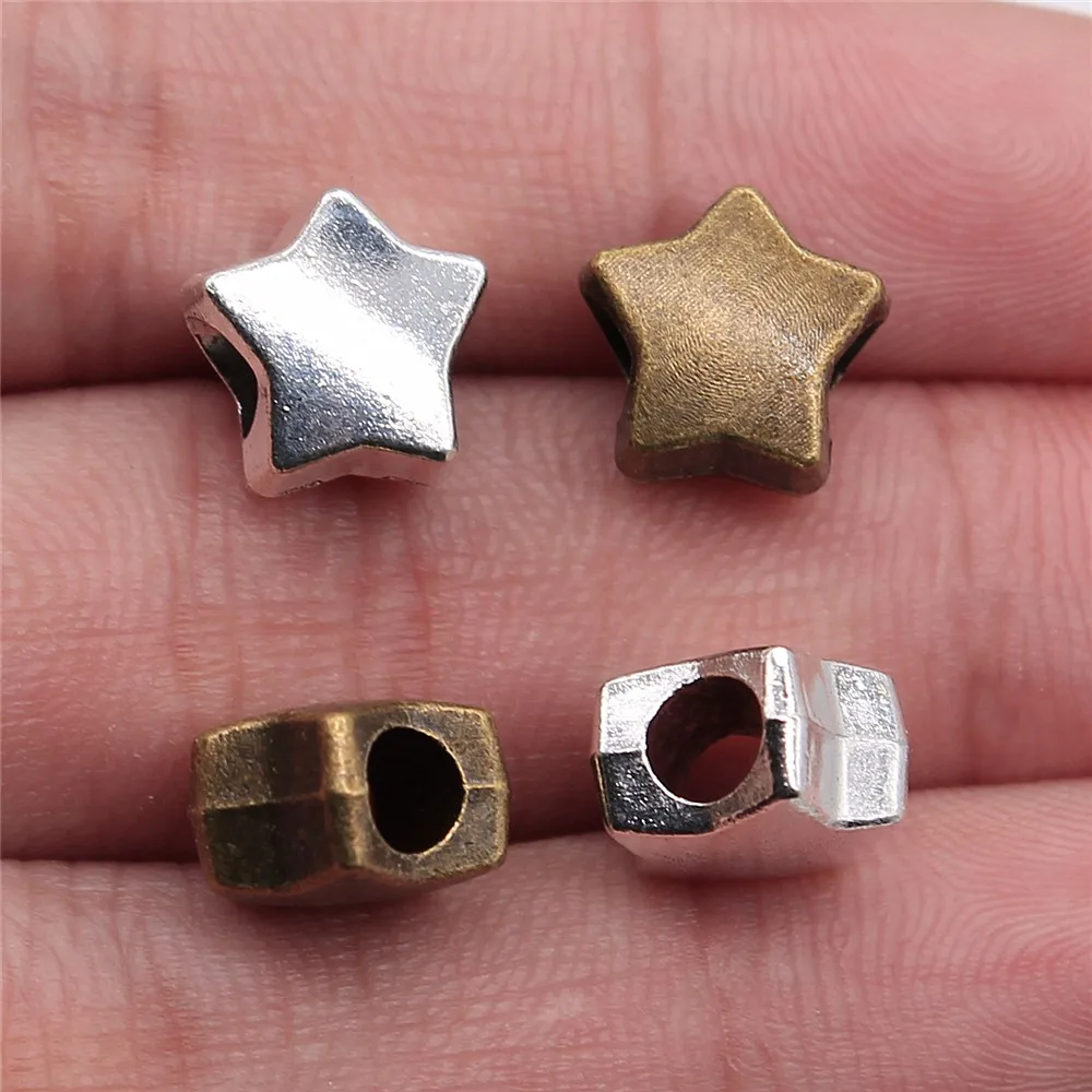 100pcs Beads Star Starfish 4.5mm Hole Hair Braid Beard Dreadlock Beads Rings Tube Pendant Jewelry Findings
100pcs Beads Star Starfish 4.5mm Hole Hair Braid Beard Dreadlock Beads Rings Tube Pendant Jewelry Findings