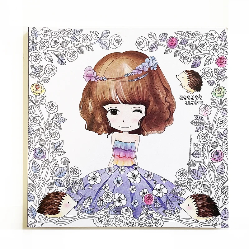Kawaii Girl Cute Coloring Book for Kids/Adults/ / /Pregnant Women Secret Garden Series Painting Anti-stress Graffiti Book
Kawaii Girl Cute Coloring Book for Kids/Adults/ / /Pregnant Women Secret Garden Series Painting Anti-stress Graffiti Book