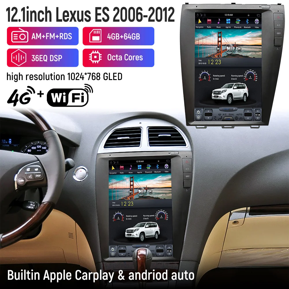 Автомобильные видеоплееры для Lexus ES250 ES350 2006-2012 12,1 дюйма 4 + 64 Гб Tesla с вертикальным экраном Автомобильный GPS навигатор радио Автомобильный мультимедийный плеер
Автомобильные видеоплееры для Lexus ES250 ES350 2006-2012 12,1 дюйма 4 + 64 Гб Tesla с вертикальным экраном Автомобильный GPS навигатор радио Автомобильный мультимедийный плеер