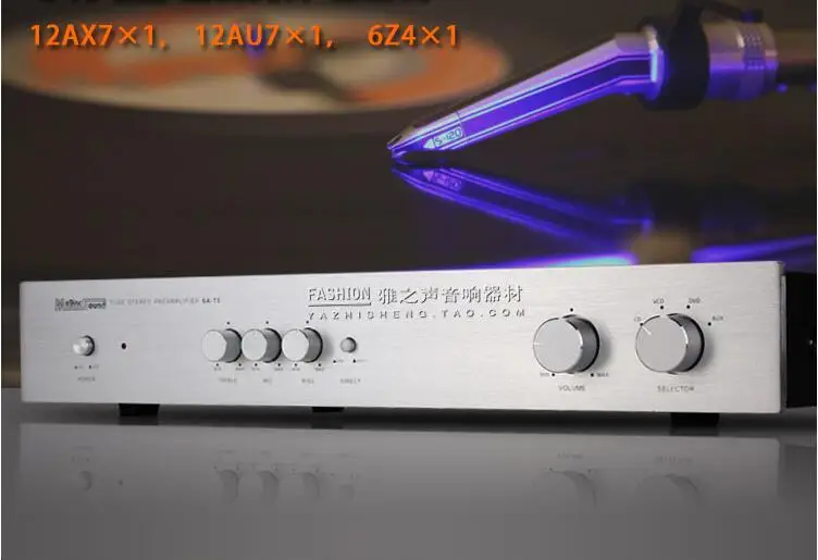 SA-T5 HIFI fever Electron tube preamplifier Linear amplification preamp black/silver
SA-T5 HIFI fever Electron tube preamplifier Linear amplification preamp black/silver