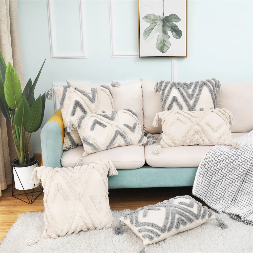 Boho Decorative Cushion Cover Woven Geometric Tufted Pillow Case Luxury Tassel Throw Pillow Cover Sofa Bed Nordic Home Decor
Boho Decorative Cushion Cover Woven Geometric Tufted Pillow Case Luxury Tassel Throw Pillow Cover Sofa Bed Nordic Home Decor
