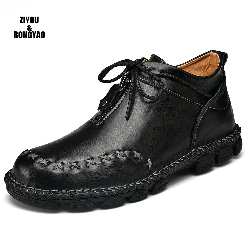 Masorini Men Leather shoes Lace-up Men Shoes High Quality Men Vintage British Military Boots Autumn Winter Plus Size 47 48
Masorini Men Leather shoes Lace-up Men Shoes High Quality Men Vintage British Military Boots Autumn Winter Plus Size 47 48
