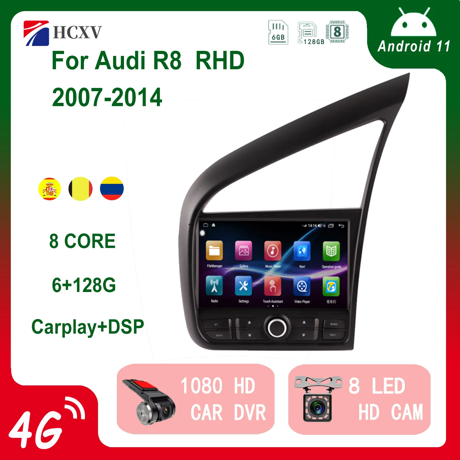 Автомобильный радиоприемник 6 + 128 ГГц Android Smart для Audi R8 RHD Автомобильная интеллектуальная система DVD мультимедийный плеер навигация автомобильное аудио резервная камера
Автомобильный радиоприемник 6 + 128 ГГц Android Smart для Audi R8 RHD Автомобильная интеллектуальная система DVD мультимедийный плеер навигация автомобильное аудио резервная камера