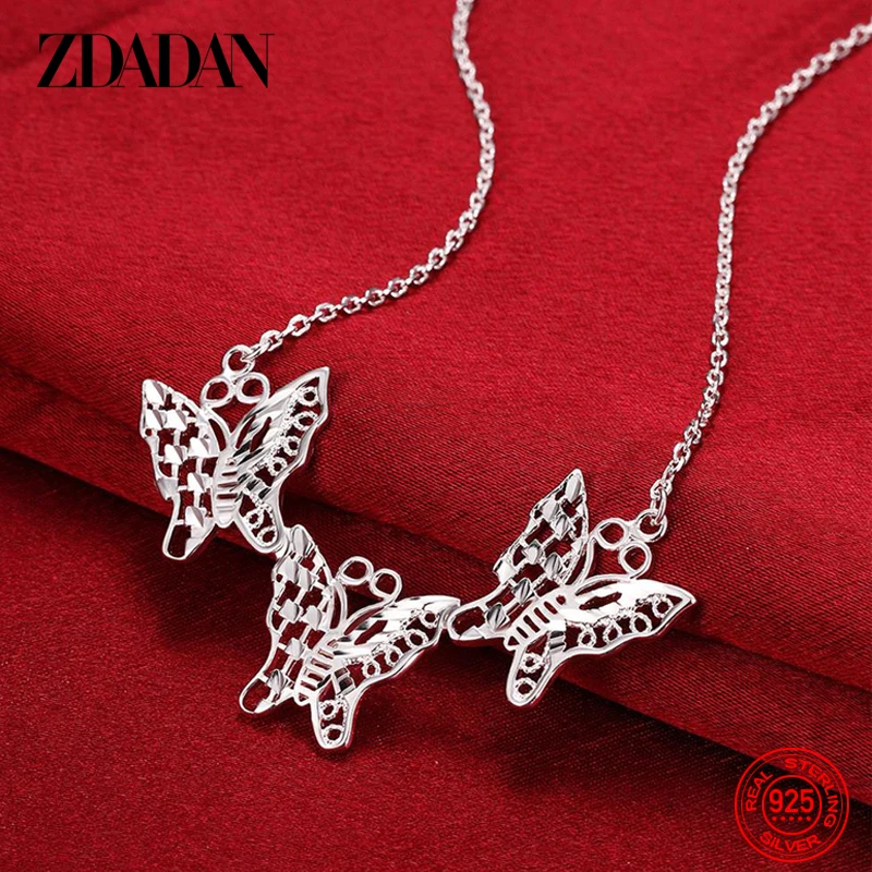 ZDADAN New Arrival 925 Sterling Silver Hollow Butterfly Necklace For Women Fashion Wedding Jewelry Gift
ZDADAN New Arrival 925 Sterling Silver Hollow Butterfly Necklace For Women Fashion Wedding Jewelry Gift