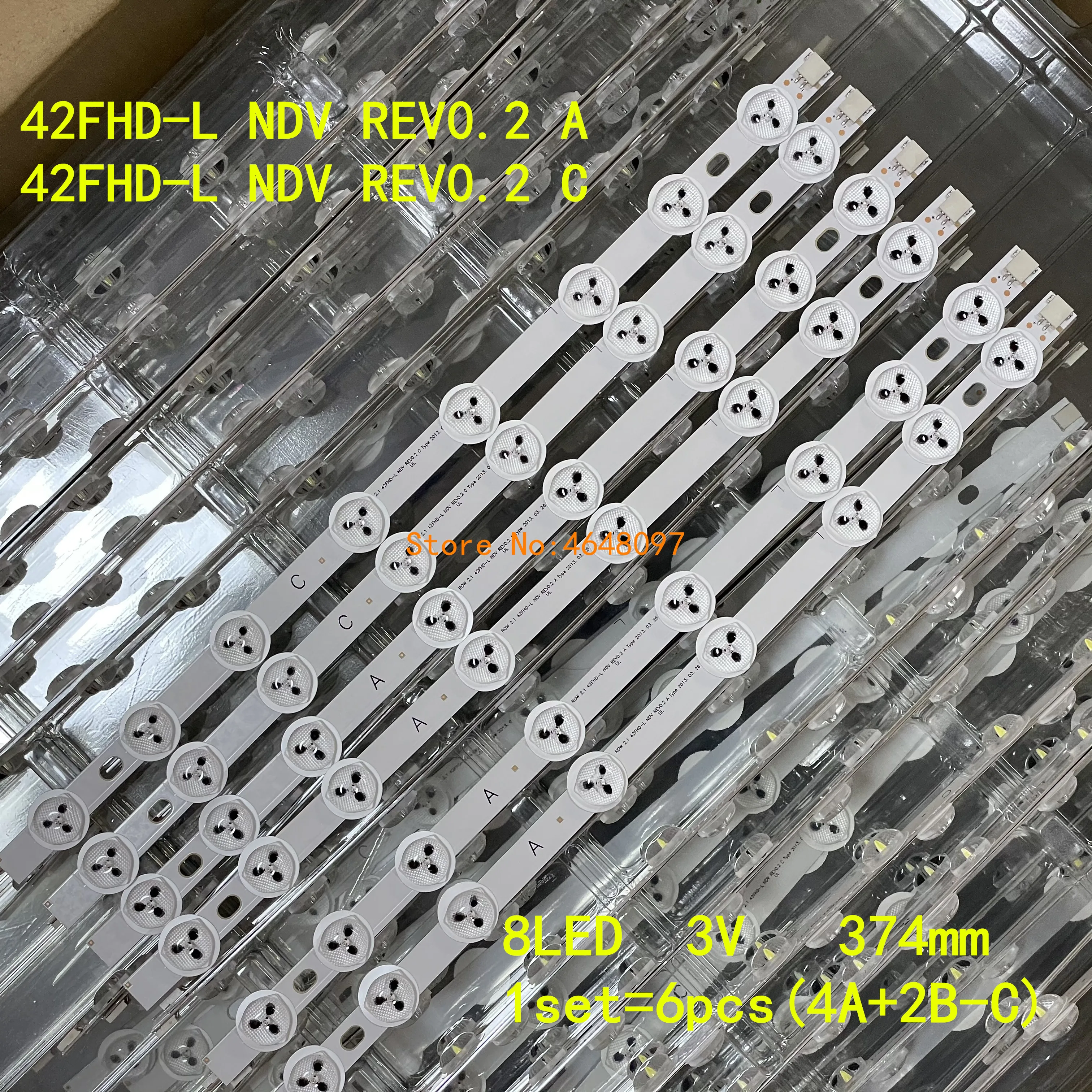 374mm 8 LED Backlight Lamp strip For Hitachi 42" TV Innotek 42FHD-L NDV REV0.2 42HXT12U VES420UNDL-N01 42HXT12U LED42F7275
374mm 8 LED Backlight Lamp strip For Hitachi 42" TV Innotek 42FHD-L NDV REV0.2 42HXT12U VES420UNDL-N01 42HXT12U LED42F7275