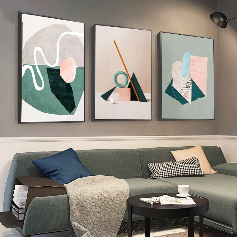 Abstract Geometric Pattern Wall Art Canvas Painting Nordic Solid Color Block Art Poster For Livingroom Home Decor Unframed
Abstract Geometric Pattern Wall Art Canvas Painting Nordic Solid Color Block Art Poster For Livingroom Home Decor Unframed