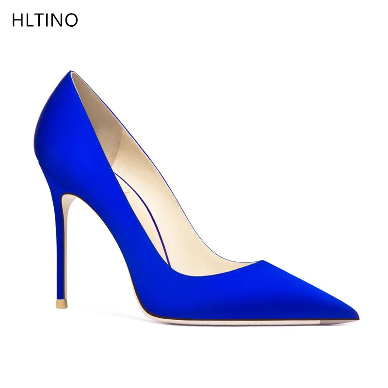 New Women Blue Silk High Heeled Pumps Quality Fashion Ladies Spring Stilettos Summer Shoe Wedding Evening Dress Shoe
New Women Blue Silk High Heeled Pumps Quality Fashion Ladies Spring Stilettos Summer Shoe Wedding Evening Dress Shoe