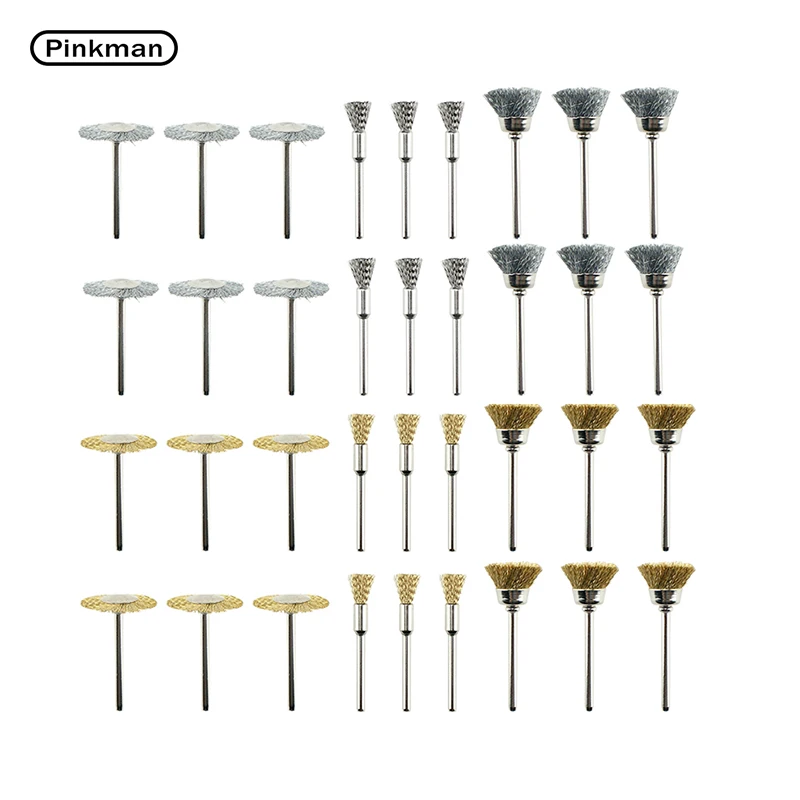 Pinkman 36pcs/lot Brass Brush Wire Wheel Brushes Die Grinder Rotary Electric Tool For Dremel Engraver Power Tools Electric Drill
Pinkman 36pcs/lot Brass Brush Wire Wheel Brushes Die Grinder Rotary Electric Tool For Dremel Engraver Power Tools Electric Drill