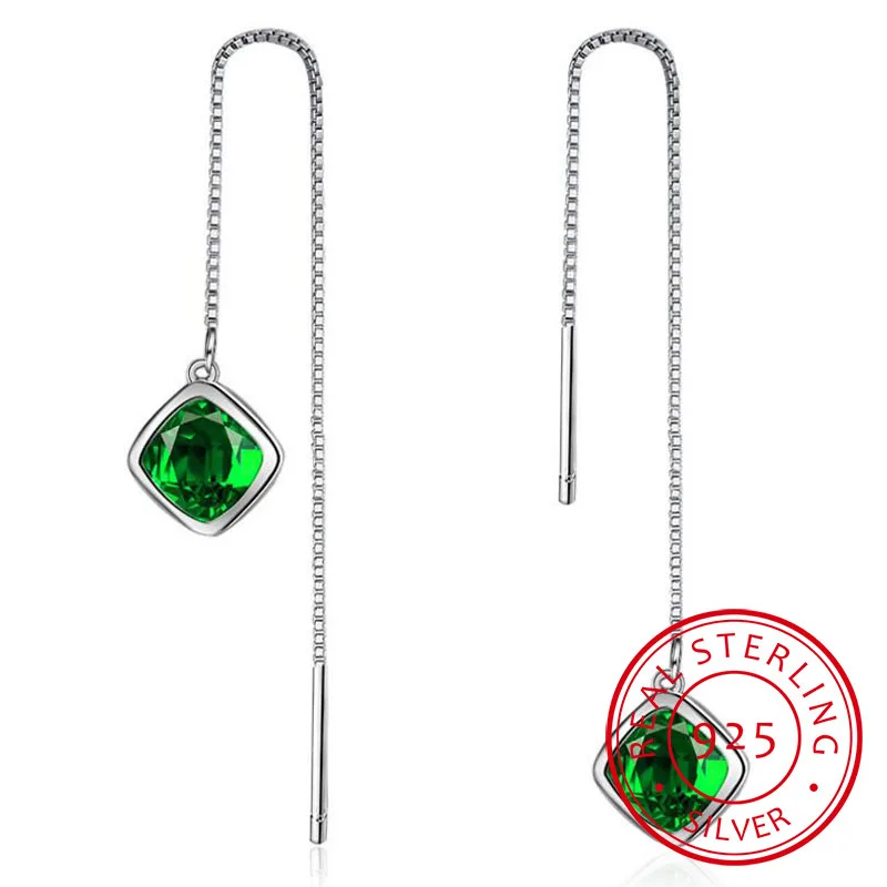 Elegant Geometry Emerald Ear drops Ruby Silver 925 Jewelry Simple Gemstones Earrings for Women Accessory Wholesale
Elegant Geometry Emerald Ear drops Ruby Silver 925 Jewelry Simple Gemstones Earrings for Women Accessory Wholesale