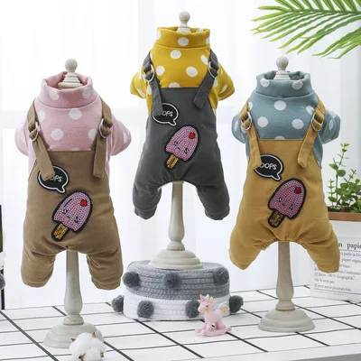 Autumn And Winter Pet Clothing Dog Four-Legged Sling Clothes Three-Color Plus Velvet Thick Warm Cotton Clothing Dog Costume
Autumn And Winter Pet Clothing Dog Four-Legged Sling Clothes Three-Color Plus Velvet Thick Warm Cotton Clothing Dog Costume