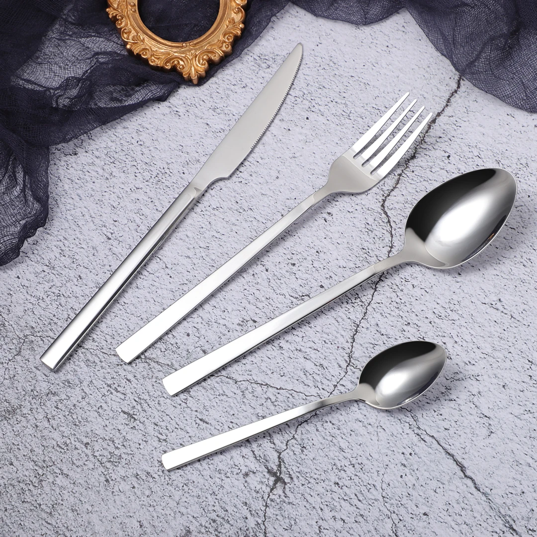 Tableware Stainless Steel Cutlery Set Forks Knives Spoons Kitchen Dinner Set Fork Spoon Knife Gold Dinnerware Set 4 Pcs
Tableware Stainless Steel Cutlery Set Forks Knives Spoons Kitchen Dinner Set Fork Spoon Knife Gold Dinnerware Set 4 Pcs