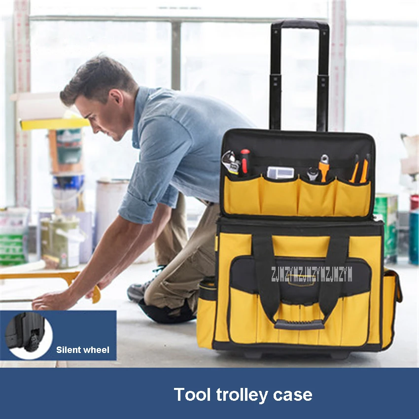 Trolley Wheel Toolbox Multifunction Roller Type Tool Trolley Case Large Capacity Thickening Wear-resistant Trolley Bag
Trolley Wheel Toolbox Multifunction Roller Type Tool Trolley Case Large Capacity Thickening Wear-resistant Trolley Bag