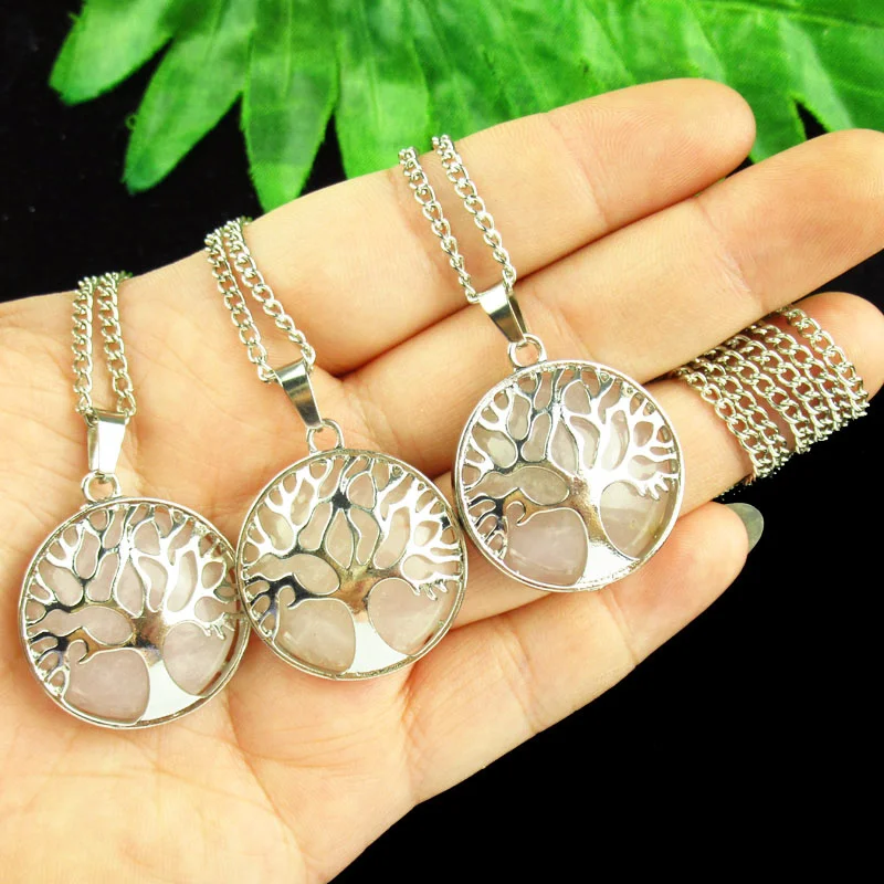 3Pcs Rose Quartz Tree of life Round Energy Reiki Healing Amulet Crystals Stone Charms For Jewelry Making DIY Necklaces
3Pcs Rose Quartz Tree of life Round Energy Reiki Healing Amulet Crystals Stone Charms For Jewelry Making DIY Necklaces
