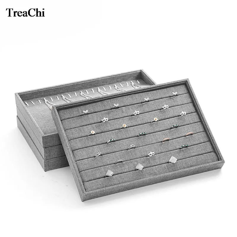 Fashion Gray Linen Jewelry Tray Organizer Ring Earring Case Bracelet Holder Necklace Pendant Display Tray Jewelry Showcase
Fashion Gray Linen Jewelry Tray Organizer Ring Earring Case Bracelet Holder Necklace Pendant Display Tray Jewelry Showcase