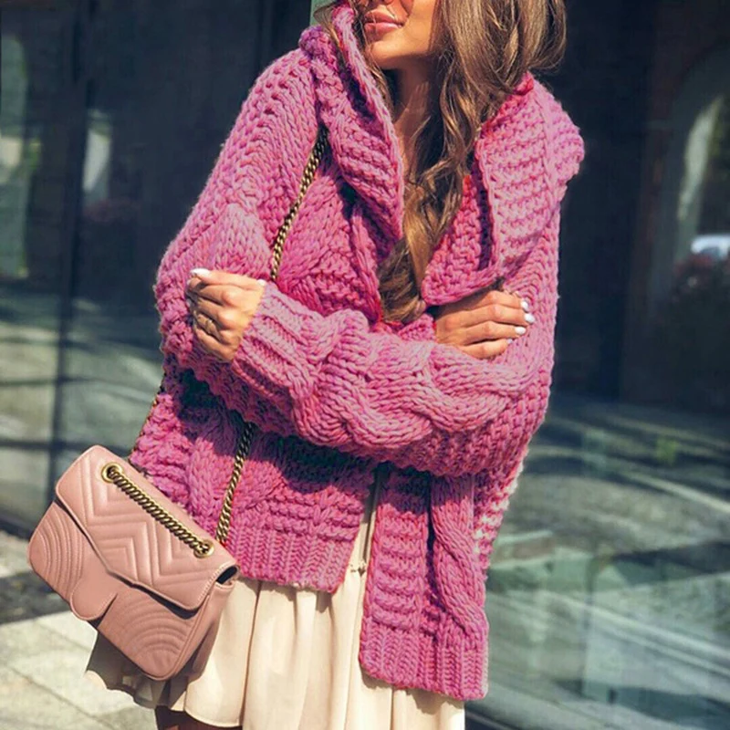 Autumn Women Elegant Long Sleeve Patchwork Tops Cardigan Winter Casual Solid Warm Sweater Coats Casual Hooded knitted Sweaters
Autumn Women Elegant Long Sleeve Patchwork Tops Cardigan Winter Casual Solid Warm Sweater Coats Casual Hooded knitted Sweaters