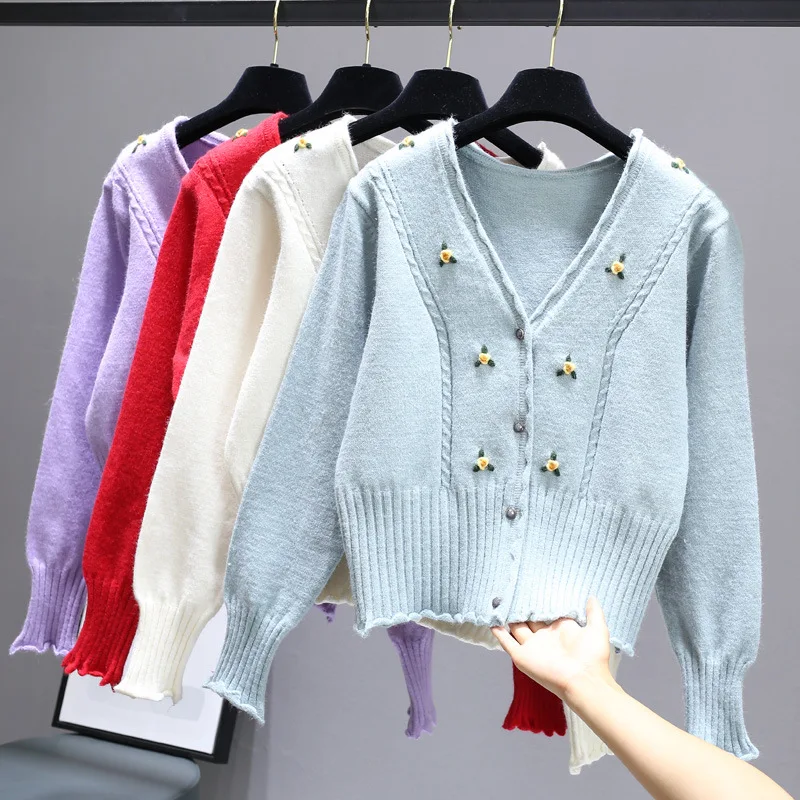 Cardigan Women Knitted Cardigans Sweater Fashion Autumn Long Sleeve Loose Coat Casual Button Thick V Neck Solid Female Sweater
Cardigan Women Knitted Cardigans Sweater Fashion Autumn Long Sleeve Loose Coat Casual Button Thick V Neck Solid Female Sweater