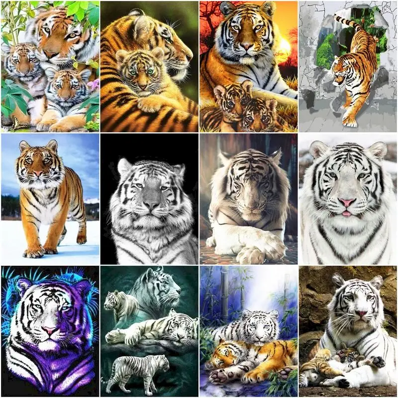 GATYZTORY Painting By Numbers Tiger Animals Drawing Canvas DIY Pictures By Numbers Kits Wall Art Hand Painted Gift Home Decor
GATYZTORY Painting By Numbers Tiger Animals Drawing Canvas DIY Pictures By Numbers Kits Wall Art Hand Painted Gift Home Decor
